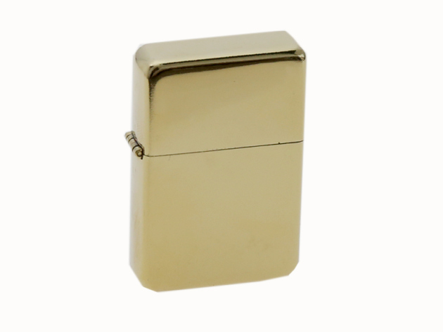 Benzinfeuerzeug Gold glänzend