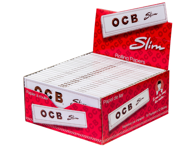 OCB KS Weiß Long Slim 50 Hefte je 32 Blatt