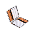 Zigarettenetui "Lederoptik/Flaggen" für 20 Zig., mit Gummiband, 12er Display