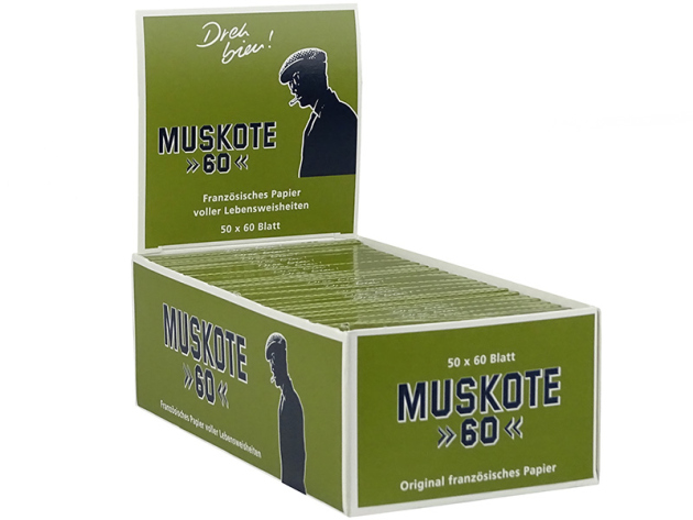 Muskote Grün Drehpapier 50 Hefte je 60 Blatt