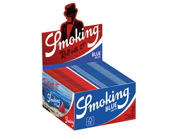 Smoking King Size Blue 50 booklets each 33 leaves