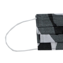 Mundbedeckung Camouflage schwarz-grau 100 % Baumwolle mit Nasenbügel (Aus hygienischen Gründen ist eine Rücknahme ausgeschlossen!)