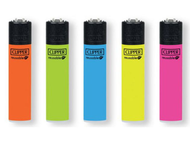 Clipper Large SOLID BRANDED Black Cap, 48er Display