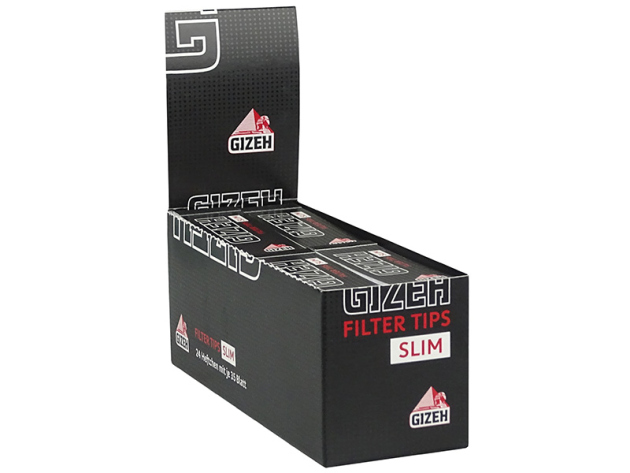 Gizeh Black Filter Tips Slim 24 Hefte je 35 Blatt