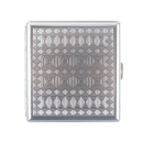 Zigarettenetui "Chrom Muster" für 20 Zig., mit Spange, 8er Display