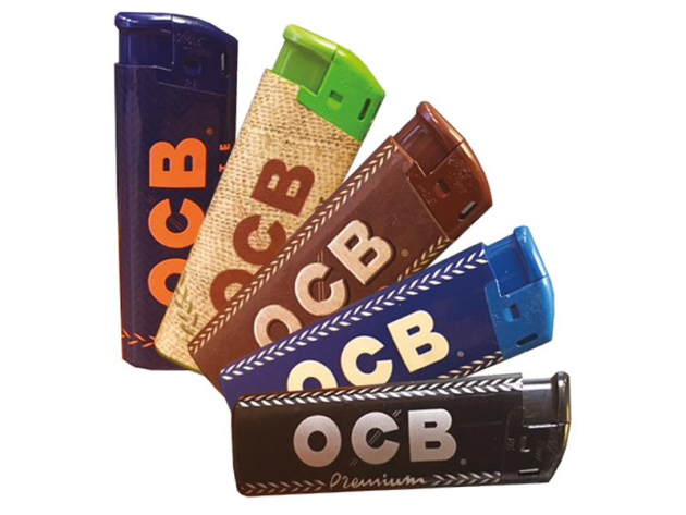 Elektrofeuerzeuge "OCB - Brasilien" 25er Pack- farbig gemischt