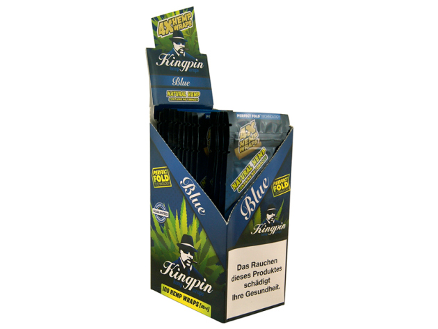 Kingpin Hemp Wraps "BLUE" Natural Hemp (Blaubeere)