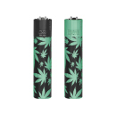 Clipper Metal Large GREEN LEAVES, 12er Display