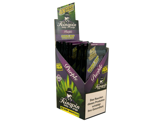 Kingpin Hemp Wraps "Purple" Natural Hemp (Traube)