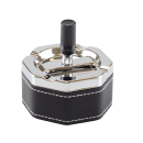 Drehaschenbecher "Hexagon" Black PVC...