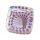 Glasaschenbecher Quadratisch - 6 Motive, &Oslash; 9 cm,...