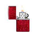 Zippo Feuerzeug - Candy Apple Red Iced mit "Flamme"