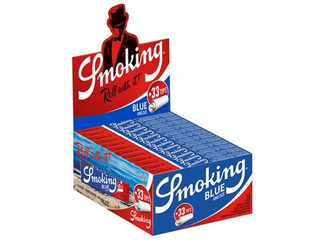 Smoking King Size Red 24 booklets each 33 leaves + tips