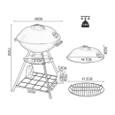 Lannetal Kugelgrill, Holzkohlegrill mit Deckel, UVP: 33,99 Euro