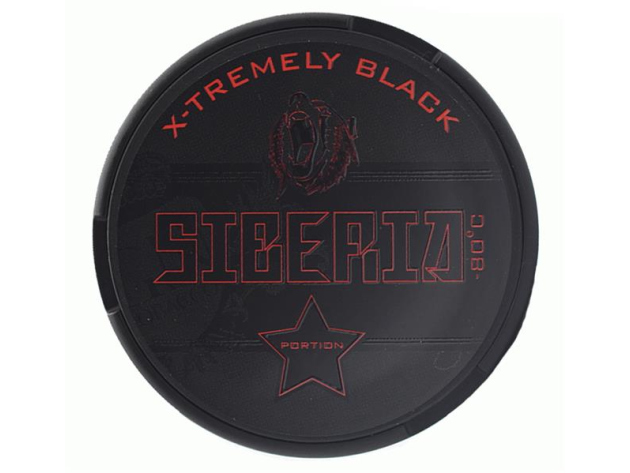 Siberia 80° Black X-tremely Strong 15g, Kautabak (Rücknahme ist ausgeschlossen!)