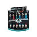 Handpfeife "turned" 9 cm, 12er Display