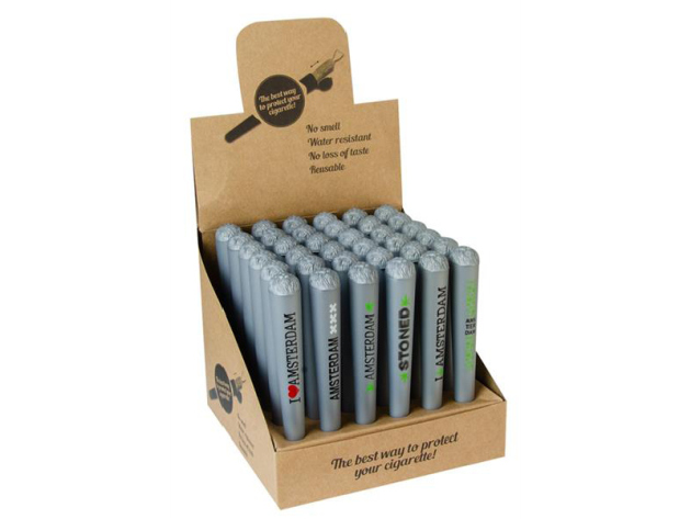 Joint Tube Hüllen "Amsterdam" Silber - 36er Display