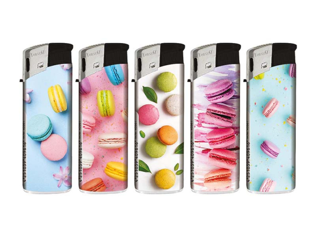 Elektrofeuerzeuge "FRENCH MACARONS" ; 50er Display*