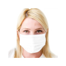 Mundbedeckung "Face Mask" weiß, 3-lagig, 50er Display