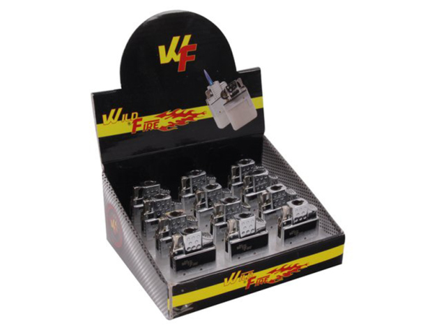 Gas-Einsatz für Benzinfeuerzeuge, mit Laserflamme  Z-16,12er Display