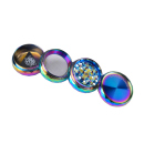 Grinder "Rainbow Diamond"; Ø 4,2cm, 4- tlg.