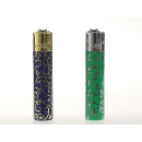 Clipper Metal FLINT- BLUE &amp; GREEN PATTERN in...