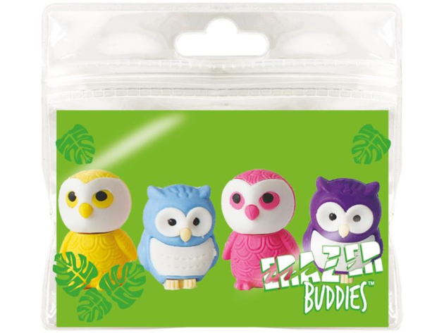 Radiergummi Minis "Eulen", 4er Pack