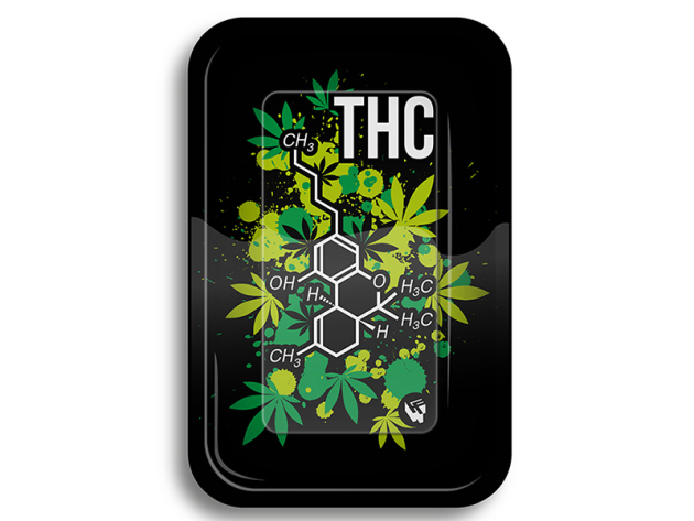Drehunterlage small " THC Molecule", ca. 27,5 x 17,5 cm