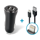 Forever KFZ-Adapter 2x USB - inkl. Ladekabel USB auf...
