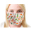 Mundschutz "Face Mask" CHRISTMAS-01 white, 3-lagig, 5er Pack in 50er Box