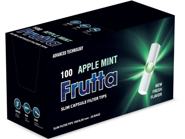 Frutta Click Capsule Filter 6 mm Apple Mint (Apfel-Minze) 20x 100 Filter