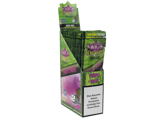 Juicy Blunts Hemp Wraps - RED ALERT (Strawberry), 25pcs Display