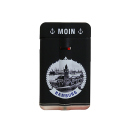 Sturmfeuerzeuge "Hamburg" Powerflat Rubber, 12er Display