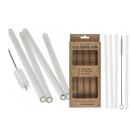 Glas Trinkhalm mit Reinigungsb&uuml;rste;...