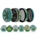 Grinder "Hanfblatt, Metall; 6 versch. Motive; 52 x...