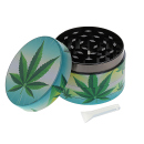 Grinder "Hanfblatt, Metall; 6 versch. Motive; 52 x 35 mm; einzeln