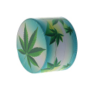 Grinder "Hanfblatt, Metall; 6 versch. Motive; 52 x 35 mm; einzeln