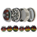 Grinder "Skulls", Metall; 3 versch. Motive & Farben; 55 x 41 mm; einzeln