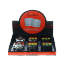 Grinder "Skulls", Metall; 3 versch. Motive & Farben; 55 x 41 mm; einzeln