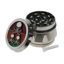 Grinder "Skulls", Metall; 3 versch. Motive & Farben; 55 x 41 mm; einzeln
