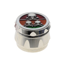 Grinder "Skulls", Metall; 3 versch. Motive & Farben; 55 x 41 mm; einzeln