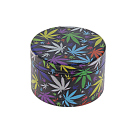 Grinder "Hanf" Metall; 6 versch. Motive; 52 x 35 mm; einzeln