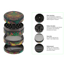 Grinder "Hanf Jungle" Metall, 4-tlg.; 5 versch. Motive; 52 x 35 mm; einzeln