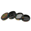 Grinder "Hanf Jungle" Metall, 4-tlg.; 5 versch. Motive; 52 x 35 mm; einzeln