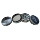 Grinder "Dollarnoten"; Metall; 4-tlg.; 52 x 35 mm; einzeln