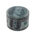 Grinder "Dollarnoten"; Metall; 4-tlg.; 52 x 35 mm; einzeln