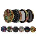 Grinder "Reggae Hanf" Metall; 4-tlg.;  6...