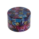Grinder "Reggae Hanf" Metall; 4-tlg.;  6 versch. Motive; 52 x 35 mm; einzeln