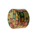 Grinder "Reggae Hanf" Metall; 4-tlg.;  6 versch. Motive; 52 x 35 mm; einzeln