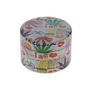 Grinder "Reggae Hanf" Metall; 4-tlg.;  6 versch. Motive; 52 x 35 mm; einzeln